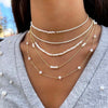  Pearl Cluster Chain Necklace - Adina Eden's Jewels
