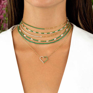  CZ Colored Tennis Choker - Adina Eden's Jewels
