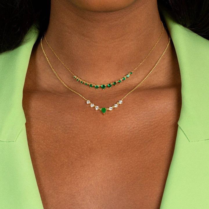  Cluster Teardrop Necklace - Adina Eden's Jewels