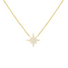 Gold Pavé Starburst Necklace - Adina Eden's Jewels