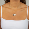  Colored Stone Starburst Medallion Necklace Charm - Adina Eden's Jewels
