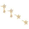 Gold CZ Star Stud Earring Combo Set - Adina Eden's Jewels
