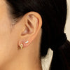  Pavé Chain Link Huggie Earring - Adina Eden's Jewels