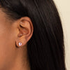  Colored Heart CZ Stud Earrings - Adina Eden's Jewels
