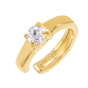 Gold CZ Stone Ear Cuff - Adina Eden's Jewels