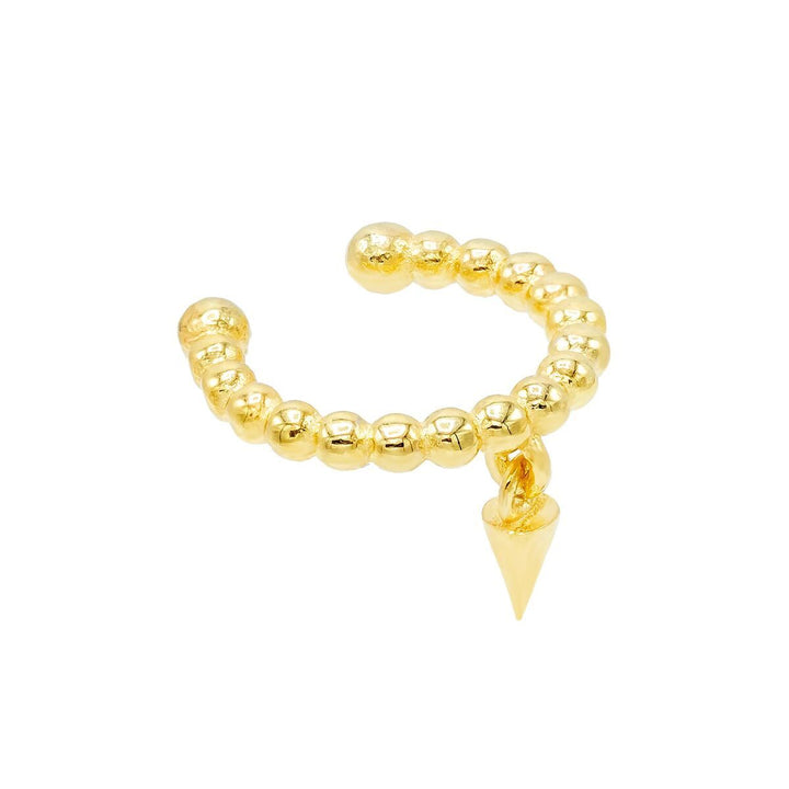 Gold Beaded Dagger Ear Cuff - Adina Eden's Jewels