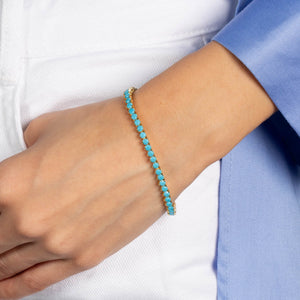  Colored Three Prong Tennis Bracelet - Adina Eden's Jewels