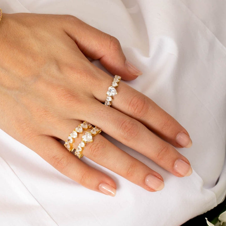  Heart Eternity Band - Adina Eden's Jewels