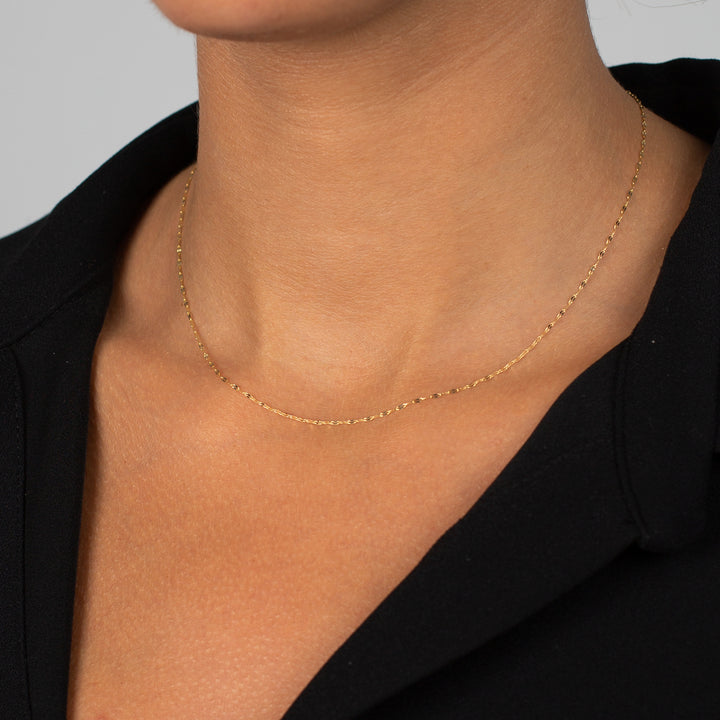  Baby Mariner Link Chain Necklace 14K - Adina Eden's Jewels