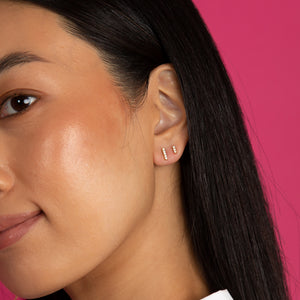  Pavé Bar Stud Earring - Adina Eden's Jewels