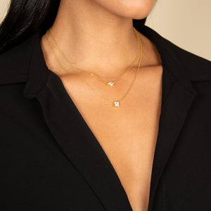  Marquise Bezel Solitaire Necklace - Adina Eden's Jewels