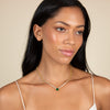  Square Emerald X Teardrop Bezel Tennis Necklace - Adina Eden's Jewels