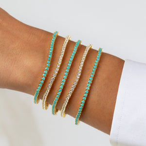  Colored Tennis Bracelet - Adina Eden's Jewels