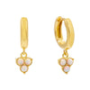 Opal Opal Cluster Huggie Earring - Adina Eden's Jewels