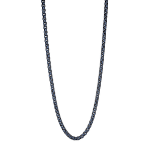 Sapphire Blue Stainless Steel Chain Necklace - Adina Eden's Jewels