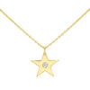 14K Gold Diamond Star Necklace 14K - Adina Eden's Jewels