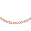 14K Rose Gold Diamond Cuban Chain Necklace 14K - Adina Eden's Jewels