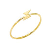 14K Gold / 9 Mini Lightning Ring 14K - Adina Eden's Jewels