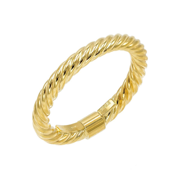 14K Gold / 6 Rope Ring 14K - Adina Eden's Jewels