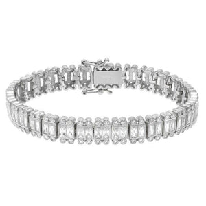  Baguette X Bezel Bracelet - Adina Eden's Jewels
