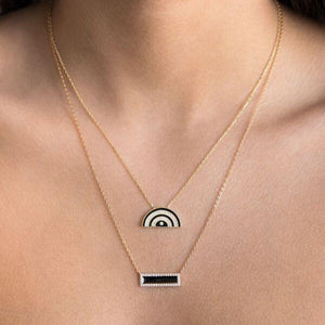  Shape Enamel Necklace - Adina Eden's Jewels