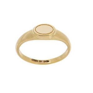 14K Gold / 6 Mini Oval Ring 14K - Adina Eden's Jewels