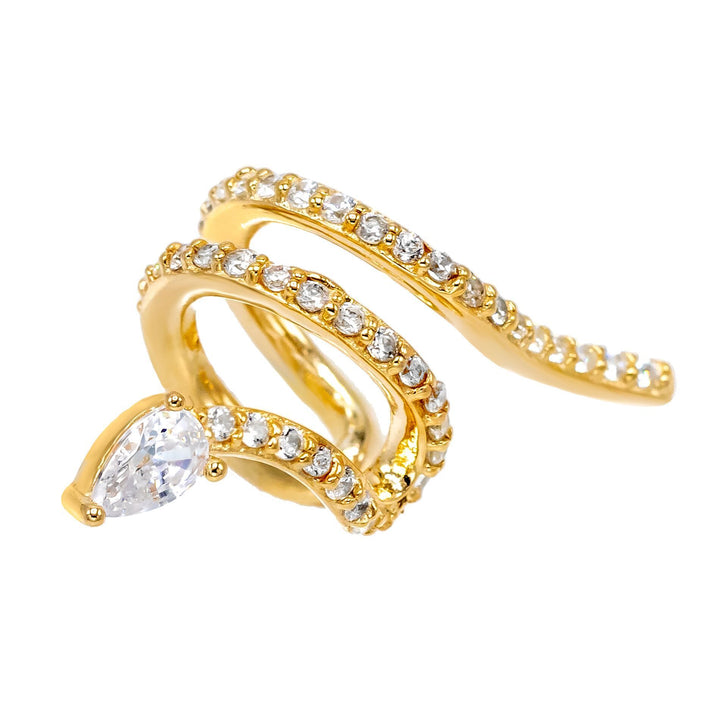 Gold Spiral Ear Cuff - Adina Eden's Jewels