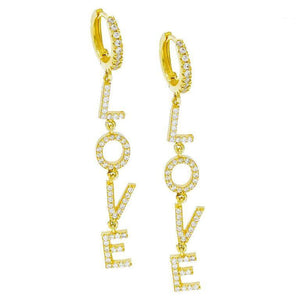 Gold Double Love Huggies - Adina Eden's Jewels