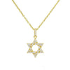 Gold Star of David Necklace - Adina Eden's Jewels