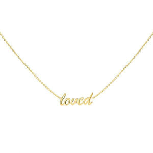 14K Gold Loved Choker 14K - Adina Eden's Jewels