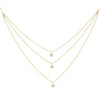14K Gold Diamond Layered Necklace 14K - Adina Eden's Jewels