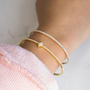  Pavé Thin Bangle - Adina Eden's Jewels