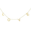 14K Gold LOVE Necklace 14K - Adina Eden's Jewels