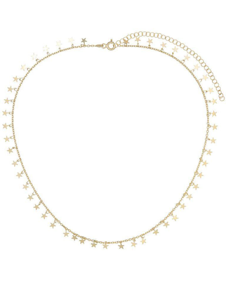 14K Gold Stars Necklace 14K - Adina Eden's Jewels