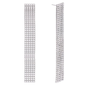 Silver Chandelier Drop Stud Earring - Adina Eden's Jewels