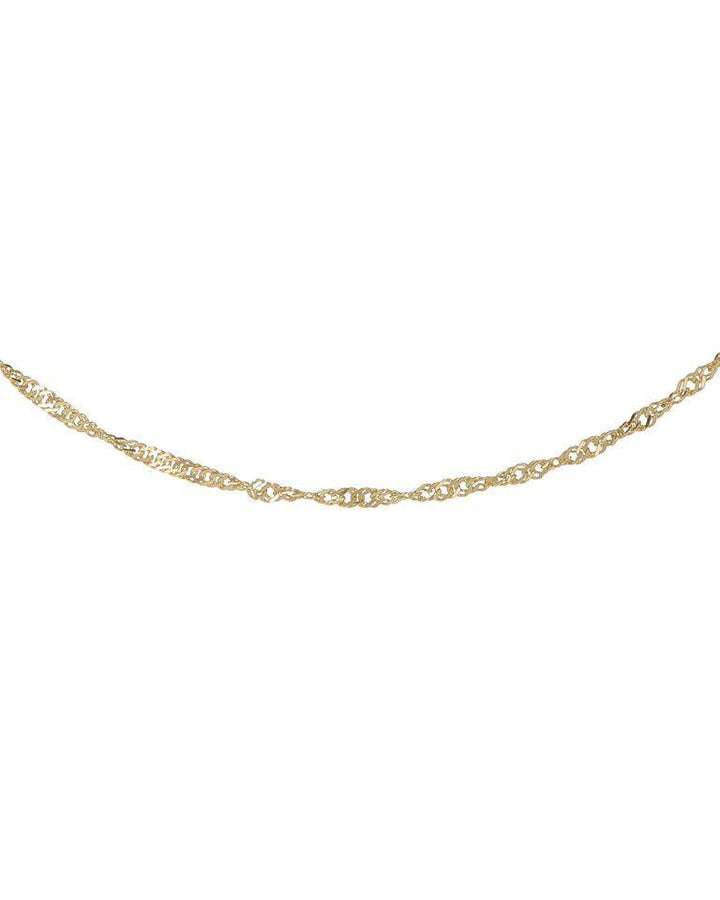 14K Gold / 14" Singapore Necklace 14K - Adina Eden's Jewels