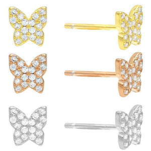 Combo Butterfly Trio Stud Earring - Adina Eden's Jewels