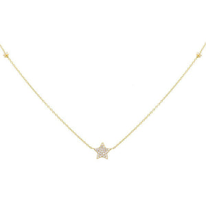 14K Gold Star Necklace 14K - Adina Eden's Jewels