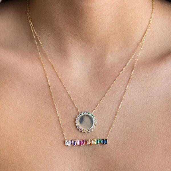  Multi-Color Bar Necklace - Adina Eden's Jewels
