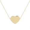 14K Gold Heart Necklace 14K - Adina Eden's Jewels