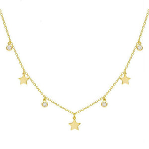 Gold Star X Bezel Choker - Adina Eden's Jewels