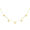 Gold 5 Heart Necklace 14K - Adina Eden's Jewels