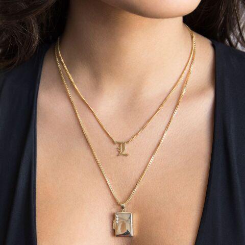  Shape Locket Necklace - Adina Eden's Jewels