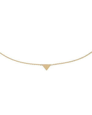 14K Gold / Triangle Triangle Necklace 14K - Adina Eden's Jewels