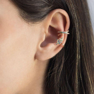  Long Starburst Ear Cuff - Adina Eden's Jewels