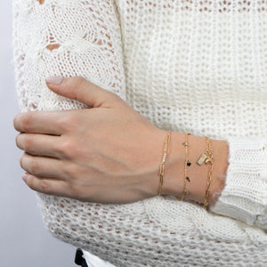  Pearl X Chain Link Bracelet - Adina Eden's Jewels