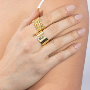  Wide Solid Multi Chain Link Ring - Adina Eden's Jewels