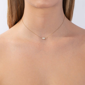  Diamond Clasp Necklace 14K - Adina Eden's Jewels