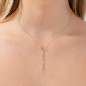  Diamond Snake Lariat 14K - Adina Eden's Jewels