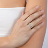  Two-Tone Baguette Stackable Ring Set - Adina Eden's Jewels